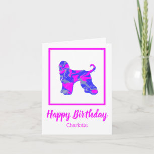 Afghan Hound Dog Funny Geburtstag Karte