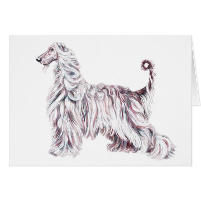 Afghan Hound Elegance (Vorderseite (Horizontal))