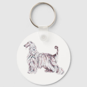 Afghan Hound Elegance Schlüsselanhänger