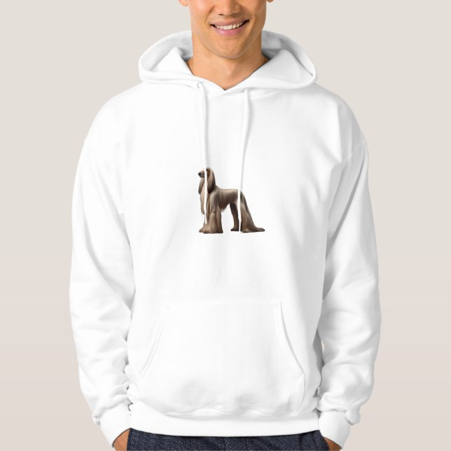 Afghan Hound Elegant Hoodie (Vorderseite)