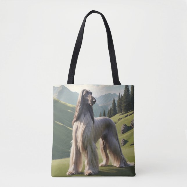 Afghan Hound Elegante Tasche (Vorderseite)