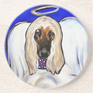 Afghan Hound Engel Getränkeuntersetzer