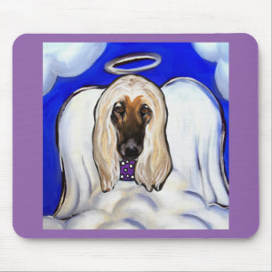 Afghan Hound Engel Mousepad