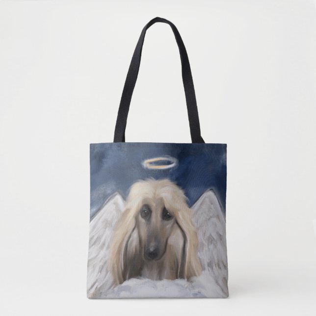 Afghan Hound Engel Tasche (Vorderseite)