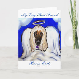 Afghan Hound Feiertagskarte