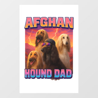 Afghan Hound Fensteraufkleber