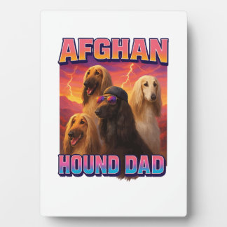 Afghan Hound Fotoplatte