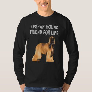Afghan Hound Freund Fürs Leben Hunde Freundschaft T-Shirt