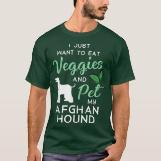 Afghan Hound Funny Vegan Dog Lover Eigentümer Xmas T-Shirt