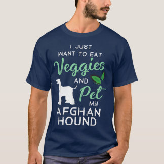 Afghan Hound Funny Vegan Dog Lover Eigentümer Xmas T-Shirt