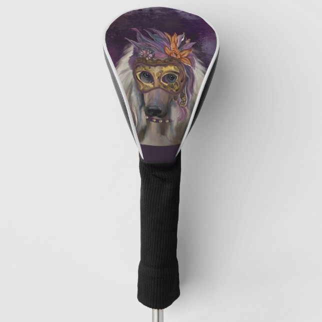 AFGHAN HOUND GOLF HEADCOVER (Vorderseite)