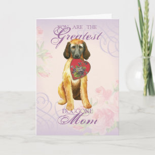 Afghan Hound Heart Grandma Karte