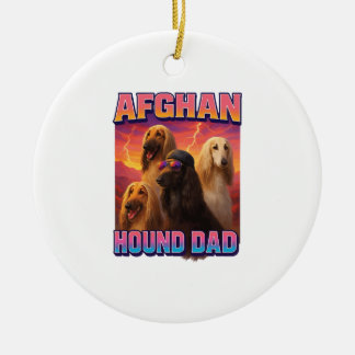 Afghan Hound Keramik Ornament