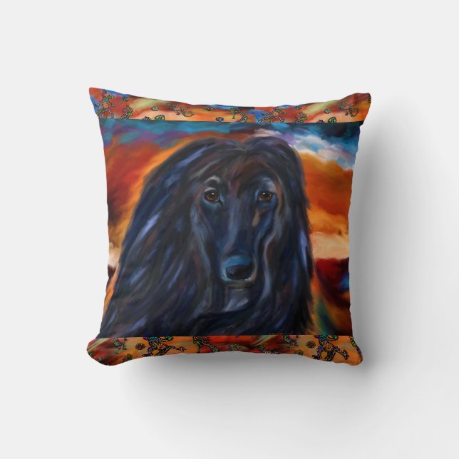 Afghan Hound Kissen (Vorderseite)