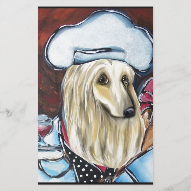 Afghan Hound Koch (Vorderseite)