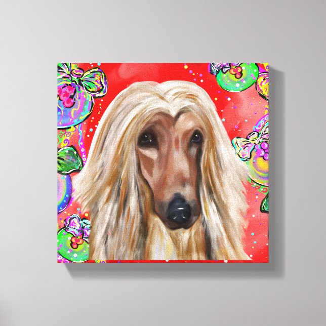Afghan Hound Leinwanddruck (Vorderseite)