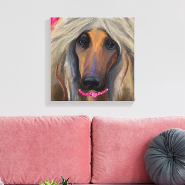 Afghan Hound Leinwanddruck (Insitu (Wohnzimmer))