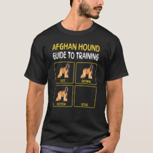 Afghan Hound Leitfaden zur Ausbildung von Hunden i T-Shirt