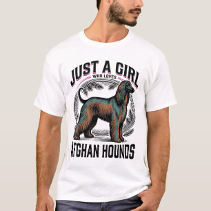 Afghan Hound Liebhaber Vintage Hundemutter T-Shirt