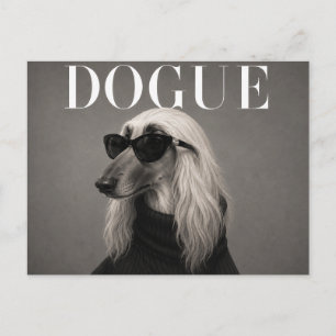 Afghan Hound Luxus-Moderedaktion Postkarte