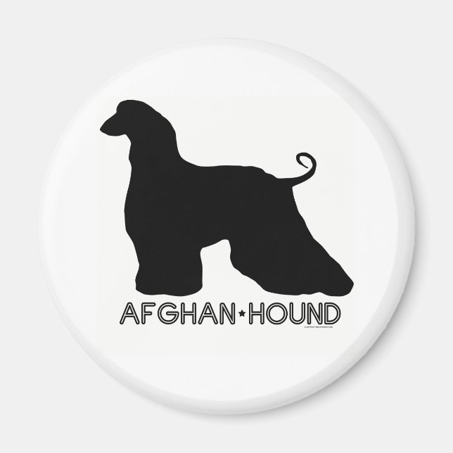 Afghan Hound Magnet (Vorne)