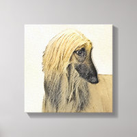 Afghan Hound Malerei - Niedliche Original Dog Art