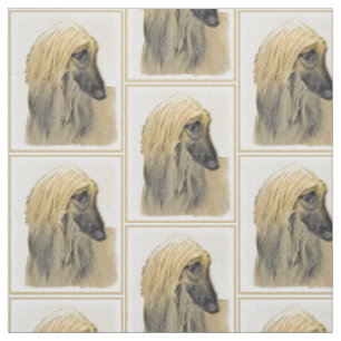 Afghan Hound Malerei - Niedliche Original Dog Art Stoff