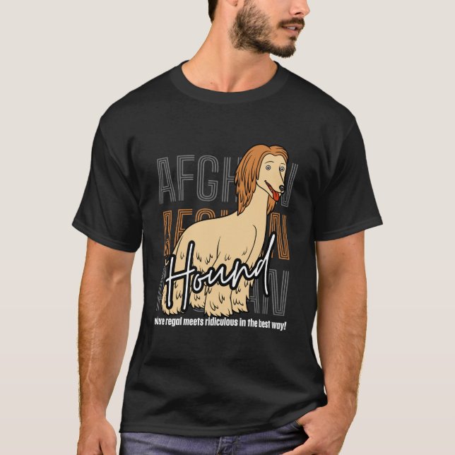 Afghan Hound meet T-Shirt (Vorderseite)