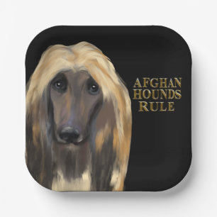 AFGHAN HOUND PAPPTELLER