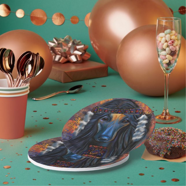 Afghan Hound Pappteller (Multi)