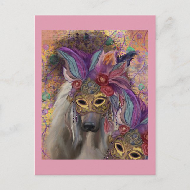 AFGHAN HOUND POSTKARTE (Vorderseite)