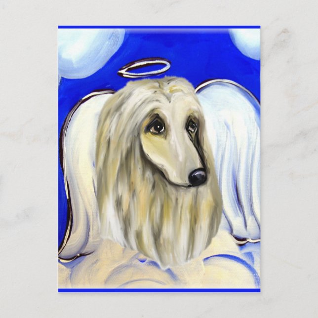 AFGHAN HOUND POSTKARTE (Vorderseite)