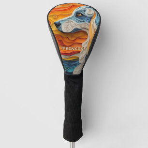 Afghan Hound Retriever Dog Golf Headcover