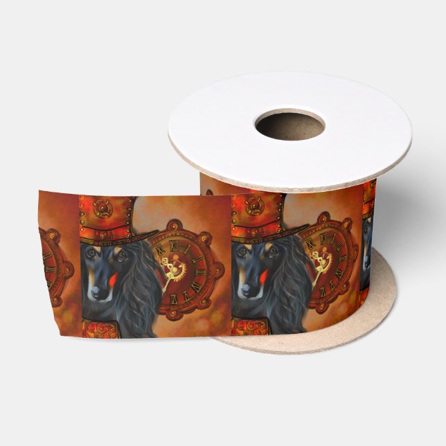 Afghan Hound Satinband (Spule)