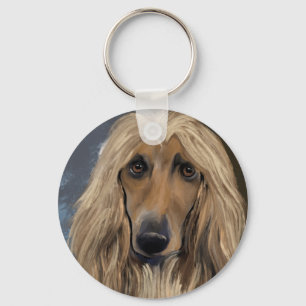 Afghan Hound Schlüsselanhänger