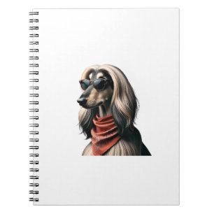 Afghan Hound Shirt Dog Mama Vater Balkh Baluchi T- Notizblock
