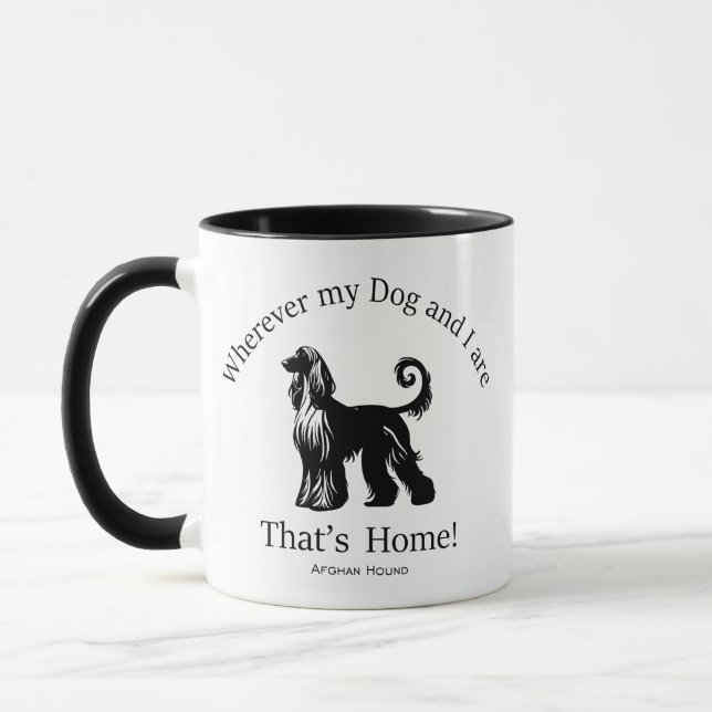 Afghan Hound Tasse (Links)
