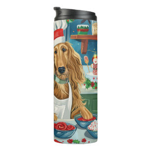 Afghan Hound Weihnachtsbäckerei: Festliches Weihna Thermosbecher