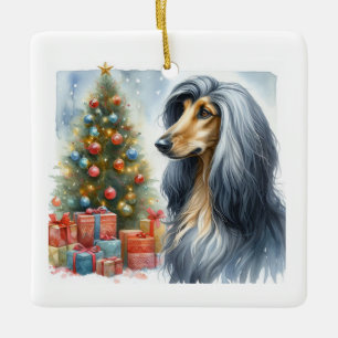 Afghan Houond Orament Keramikornament
