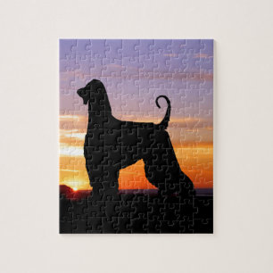 Afghanen-Sonnenuntergang-Puzzlespiel