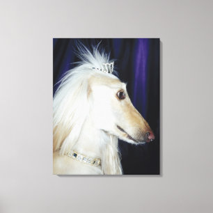 Afghanen-tragende Tiara Leinwanddruck