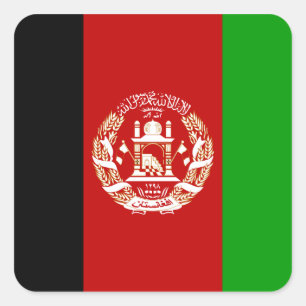 afghanisch quadratischer aufkleber