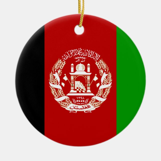 afghanische Fahnenschmuck Keramik Ornament (Vorne)
