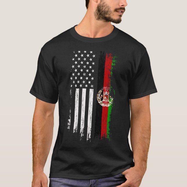 Afghanische Flagge T-Shirt (Vorderseite)