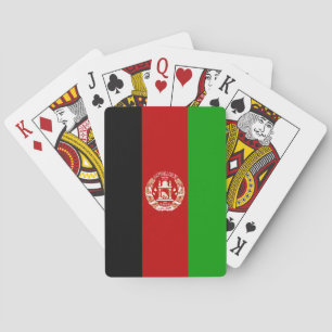 Afghanische Flaggen-Spiele, Afghanistan Spielkarte