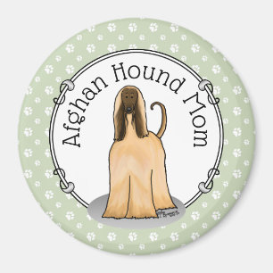 Afghanische Hunde-Mama Afghanische Mama (fawn) Nie Magnet
