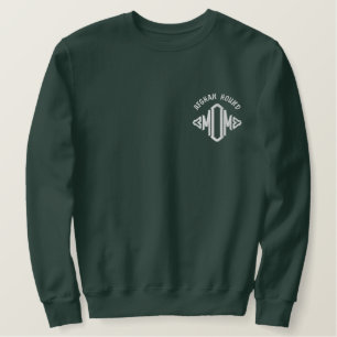 Afghanische Hunde-Mama Besticktes Sweatshirt