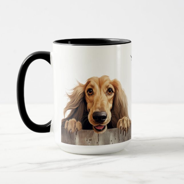 Afghanische Hunde-Tasse Tasse (Links)