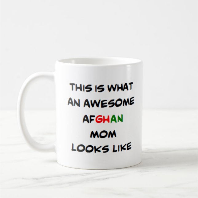 afghanische Mutter, phantastisch Kaffeetasse (Links)