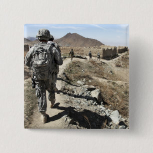 Afghanische nationale Armee und US-Soldaten Button